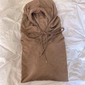 FOREVER 21 suede Hoodie NWOT